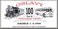 Historical train and bus in Opocno