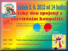 otvírání koupaliště - plakát