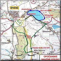 Opocno Nature Trails map