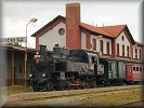Opočno - historical train in 2008