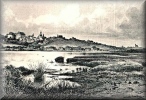 Karel Liebscher (1851-1906): panorama Opočna přes Broumar