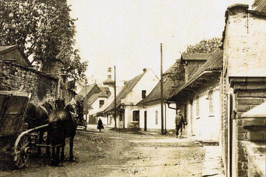 Hradebn street before 1950 - 2013
